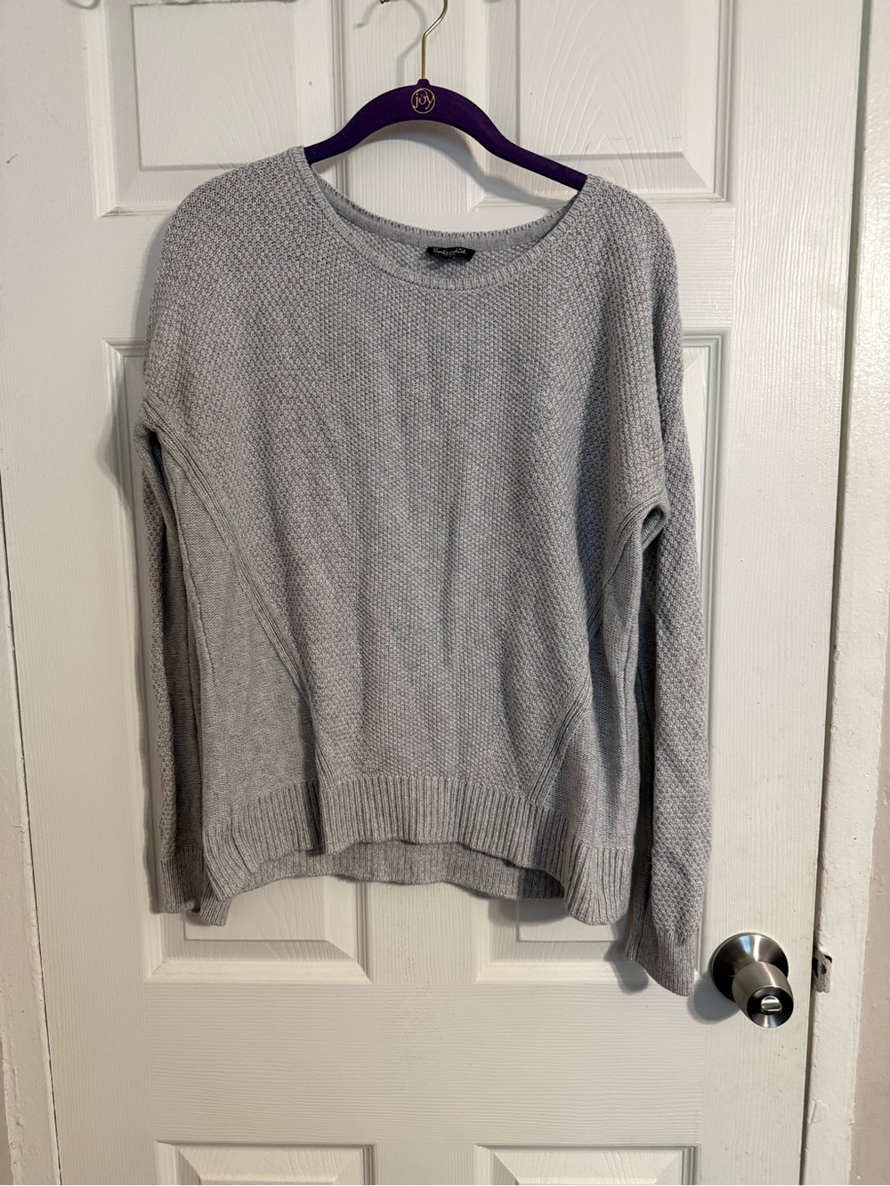 Splendid Light Gray Crewneck Knit Sweater